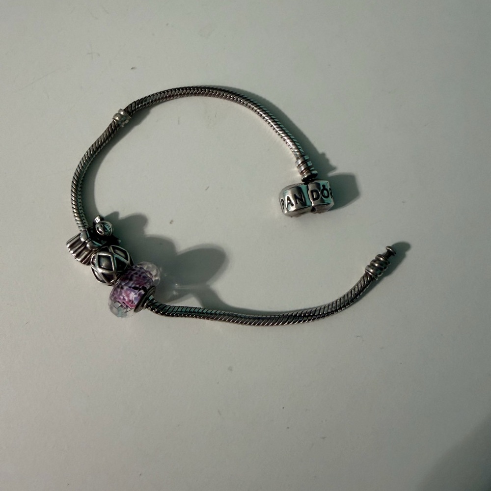 Pandora Silver Bracelet with Charms